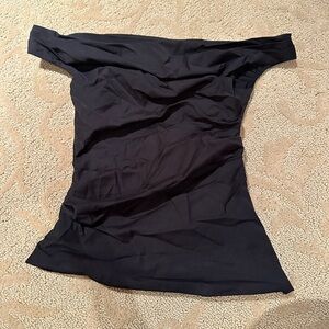 Black Zara off the shoulder top